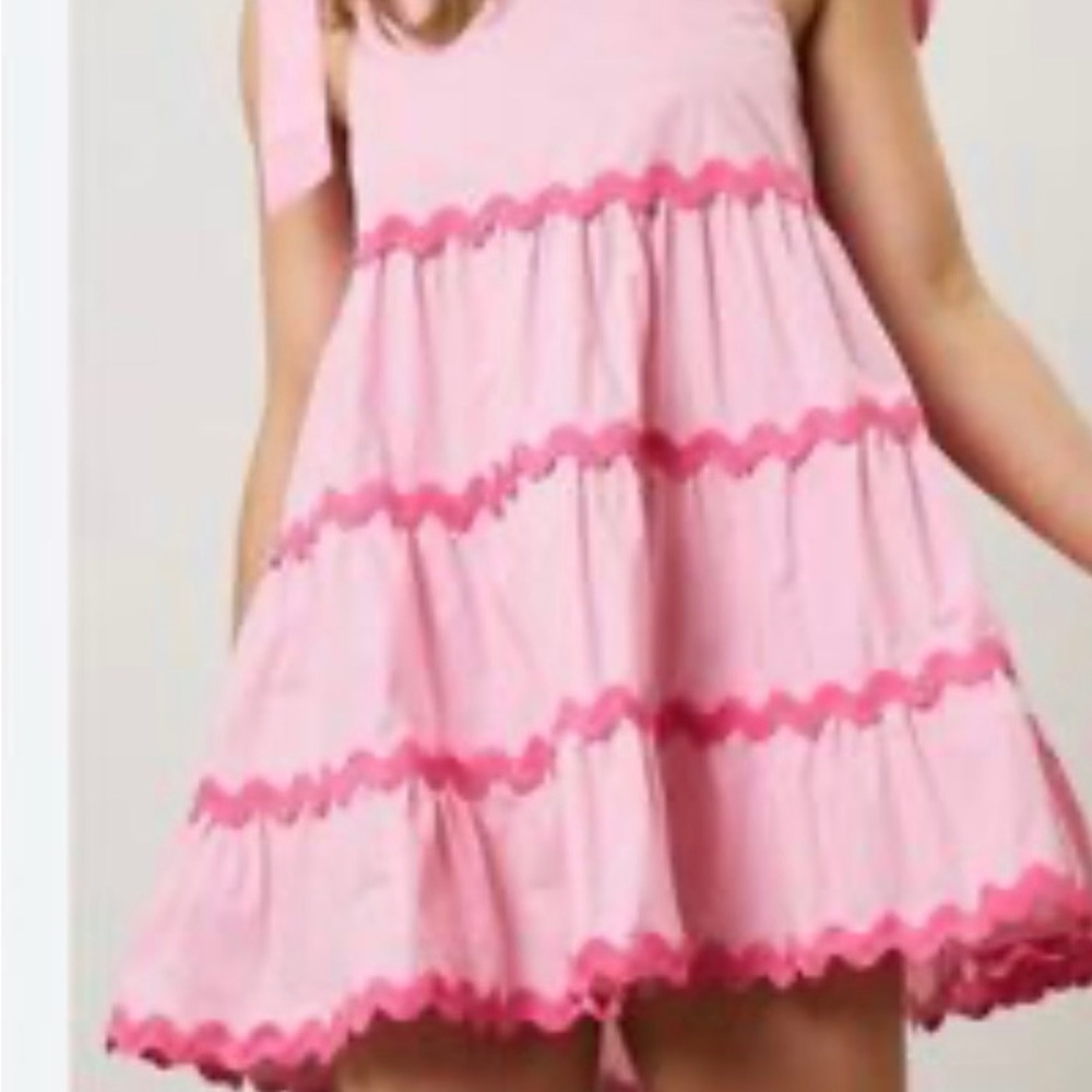 Pink Ruffle Kids Dress